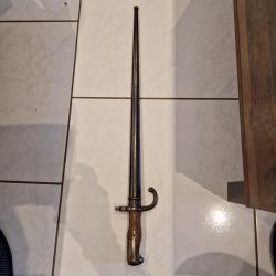 Baïonnette fusil gras avec fourreau monomatricule