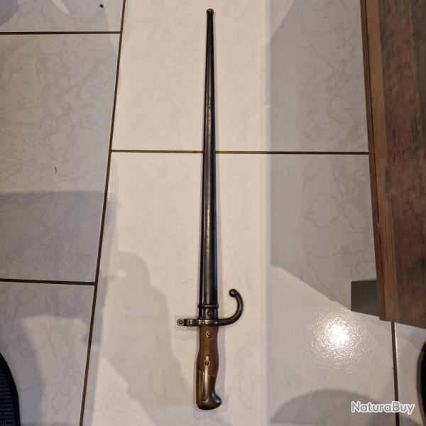 Baonnette fusil gras avec fourreau monomatricule