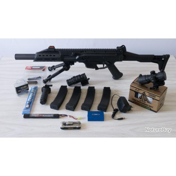 Rplique Scorpion Evo 3 A1 B.E.T ASG AEG carbine + accessoires