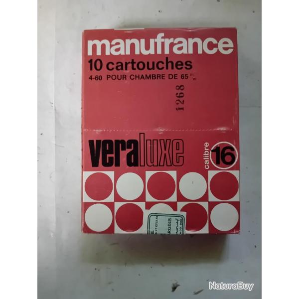 Bote jamais  ouvertes  de 10 cartouches anciennes cal 16. MF  VEARALUXE