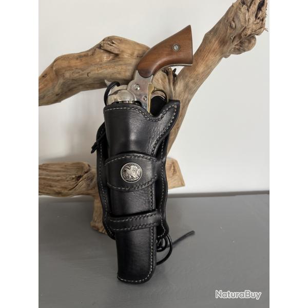 Etui en cuir Gaucher pour Remington 1858.