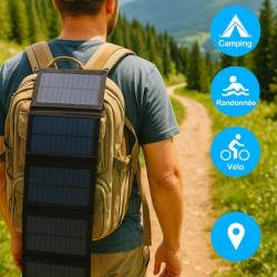 Panneaux Solaire 20 W Pliable Charge USB Portable Pour Téléphone Batterie Externe Randonnée Camping