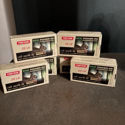 Balles munitions NORMA cal.22lr eco power-22