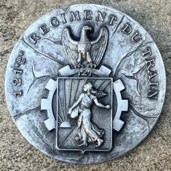 Medaille de Table-121° Rgt du Train-Attribuée Comm.Général de Brigade
