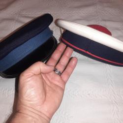 Lot français d'1 casquette de cérémonie et d'1 Bachi Marin