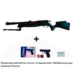PACK COMBINÉ ! P-0 Carabine Arrow Gamo 5,5 m + Pistolet Daisy 426 + 500 billes + 5 CO2 + Laser rouge