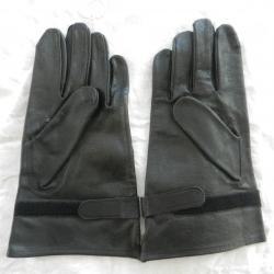 paire de gants militaires en cuir noir taille 9
