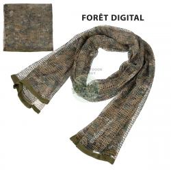 VOILE SNIPER FILET CAMOUFLAGE INDIVIDUEL 190x90cm - FORÊT DIGITAL - LIVRAISON GRATUITE