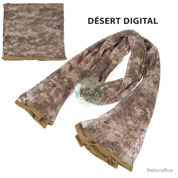VOILE SNIPER FILET CAMOUFLAGE INDIVIDUEL 190x90cm - DSERT DIGITAL - LIVRAISON GRATUITE