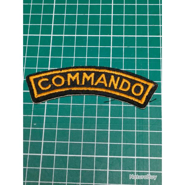 COMMANDO, BANANE PATCH D'EPAULE, PERIODE INDOCHINE/ ALGERIE