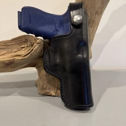 Etui en cuir pour Glock 17pour droitier.