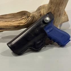 Etui en cuir pour Glock 17 pour gaucher.