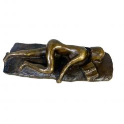Marie Ravel la dormeuse studieuse bronze femme nue