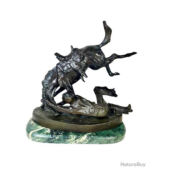 Frdric Remington sculpture en bronze Le rodeo