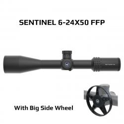 Vector Optics Sentinel 6-24x50 FFP Lunette de Tir Précision Zero Stop Molette Latéralegrand format