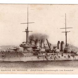 CPA - MARINE DE GUERRE -"DANTON"-Dreadnought 1er' Escadre N°1003