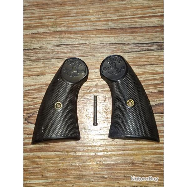 Plaquettes Colt New Police cal 38 LC noires