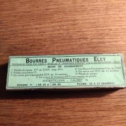 Ancienne boite bourres pneumatique Eley calibre 16