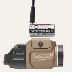 LAMPE TACTIQUE STREAMLIGHT TLR-7 X USB - SWITCH HAUT ET BAS (FDE)