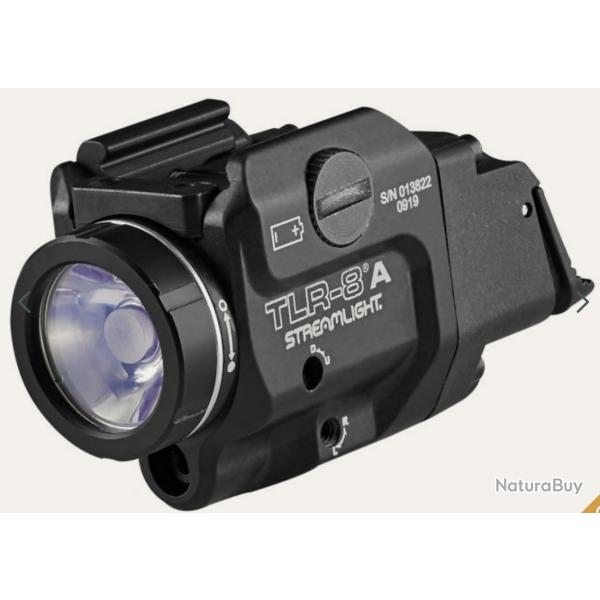 LAMPE TACTIQUE STREAMLIGHT TLR-8A - AVEC SWITCH HAUT ET BAS - LASER ROUGE