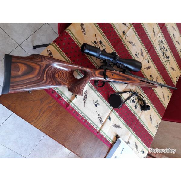 Carabine SAVAGE Calibre 243 WIN + Lunette Afft ZEISS DIAVARI VM 3 X12 X 56 T*+MONTAGE PIVOTANT