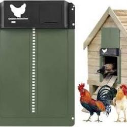 porte poulailler automatique à détection de la lumière verte