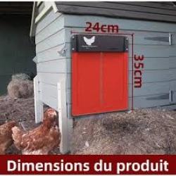 porte poulailler automatique à détection de la lumière rouge