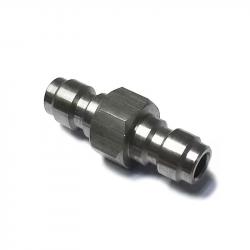 Adaptateur PCP Quick Connect Mâle/Mâle - Inox - 8mm Standard