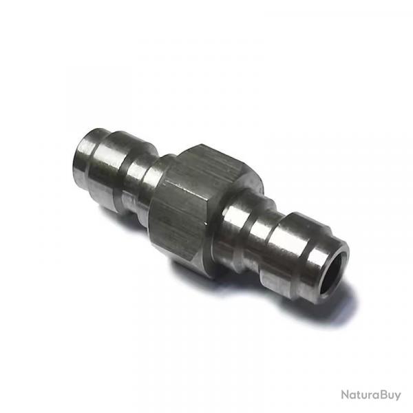 Adaptateur PCP Quick Connect Mle/Mle - Inox - 8mm Standard