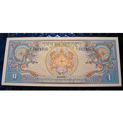 Buthan billet de 1 ngultrum  ttb+ 1986