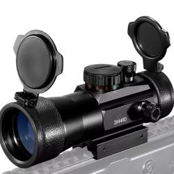 Red dot avec zoom 3X44 point rouge et vert pour rail de 11 et22 mm