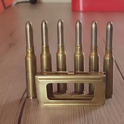 Clip daté de 1937 de 6 munitions carcano