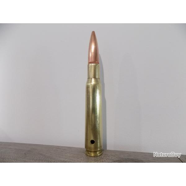 Cartouche calibre 12.7mm neutralise par perage.