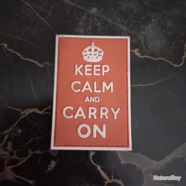 patch PVC    KEEP  CALM  AND CARRY ON