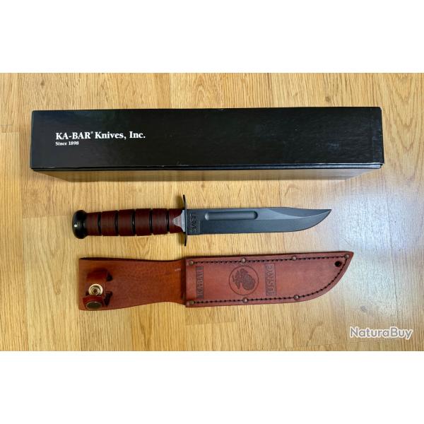 Couteau Ka-bar US MC 1217 - tat neuf - livre dans sa bote d'origine