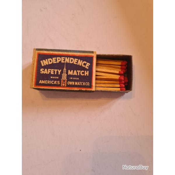 Boite d'allumettes  US , complte,  jamais utilise,  ORIGINALE WW2   P1x1