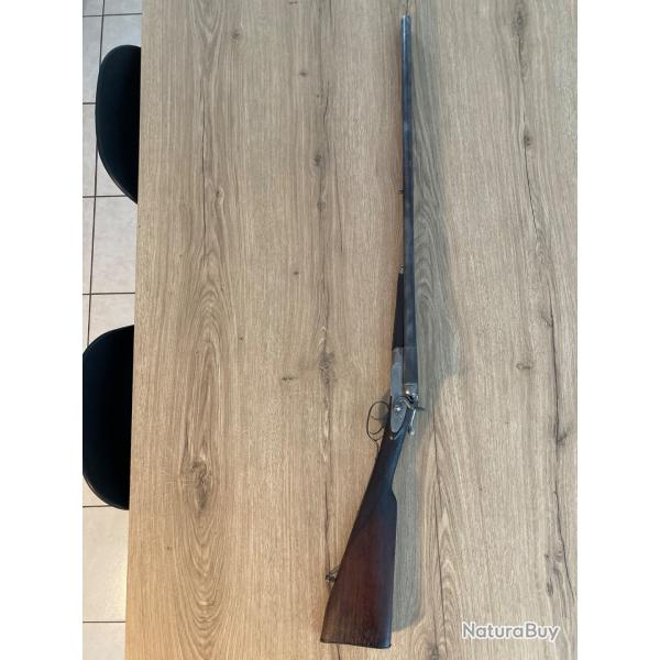 Fusil de chasse Artisanal Belge Ou Ligeois calibre 16 mm poudre noir