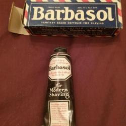 Crème BARBASOL , Crème à raser US ORIGINALE WW2  P1x1