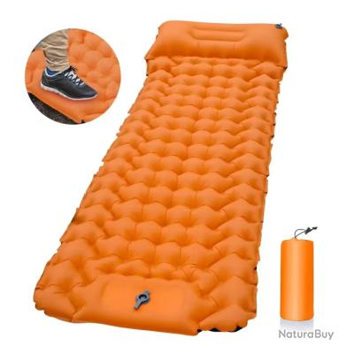 Matelas De Camping Double Auto-gonflant 10,2 Cm Épais - Pour 2 Personnes, Avec Pompe à Pied Intégrée - Randonnée, Tente
