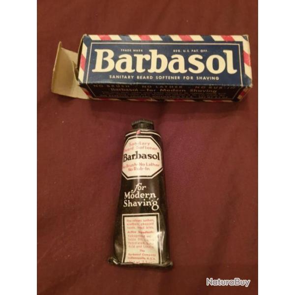 Crme BARBASOL , Crme  raser US ORIGINALE WW2  P12x1