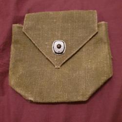 pochette VIDE pour grenade supplémentaire US WW2 en reproduction  artisanale P11
