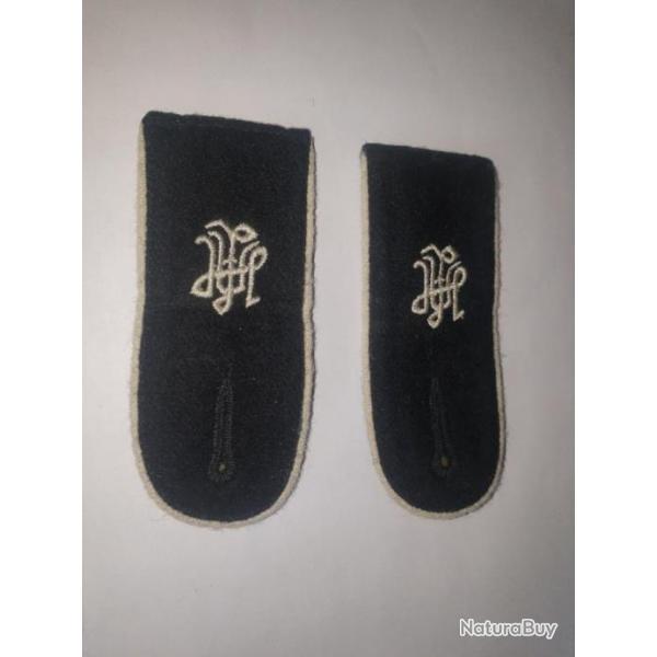 paulettes  noires  Allemand ww2  P12341