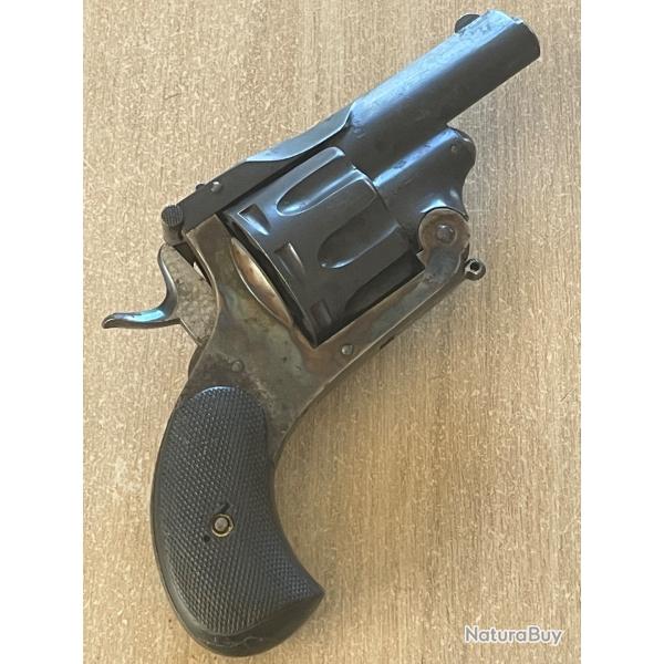 AUGUSTE FRANCOTTE REVOLVER DE TYPE L'EXPLORETEUR  BRISURE BARILLET  9 COUPS
