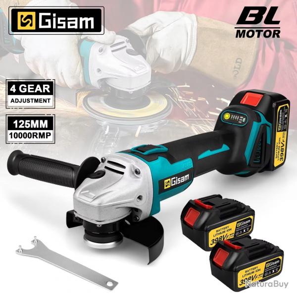 SCIE CIRCULAIRE MEULEUSE ELECTRIQUE SANS FIL AVEC 2 BATTERIES 18V 3000mAh NEUVE