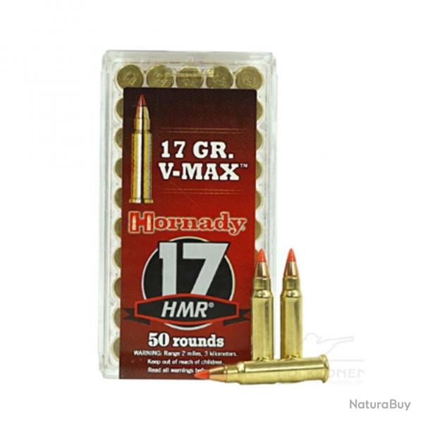 HORNADY 17HMR 17 GR V-MAX x50