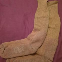 Paire de chaussettes hiver US WW2 ORIGINALES 9-9 1/2    P12341