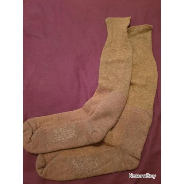 Paire de chaussettes hiver US WW2 ORIGINALES 9-9 1/2    P12341