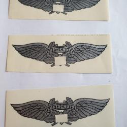 3 Autocollants pour casque Allemand WW2 Luftschutz  P1211