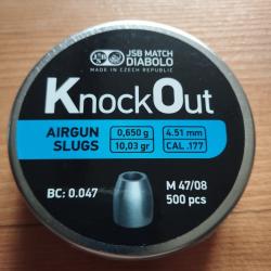 Slug knock out CAL 4,51 MM . 10,03 gr
