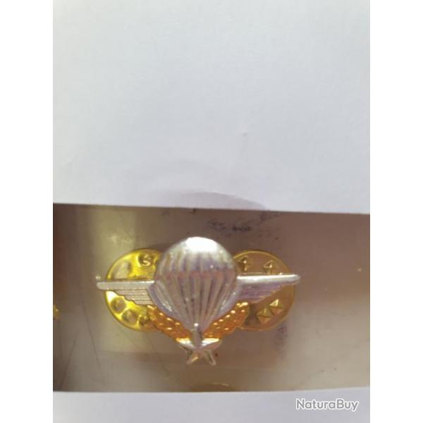 Insigne mtal brevet para 2,7cm  en reproduction  P1